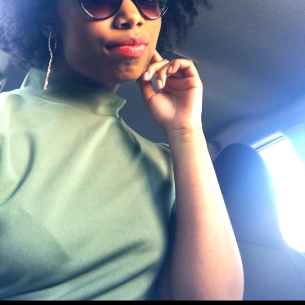 Olive/army green T-shirt dress